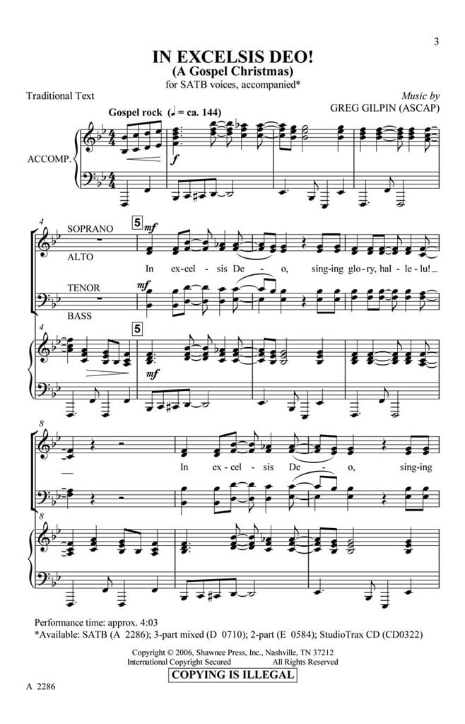 In Excelsis Deo (A Gospel Christmas)